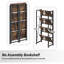 Bibliothèque pliante, étagère de rangement à 4 niveaux pour bureau à domicile, sans assemblage-575669145