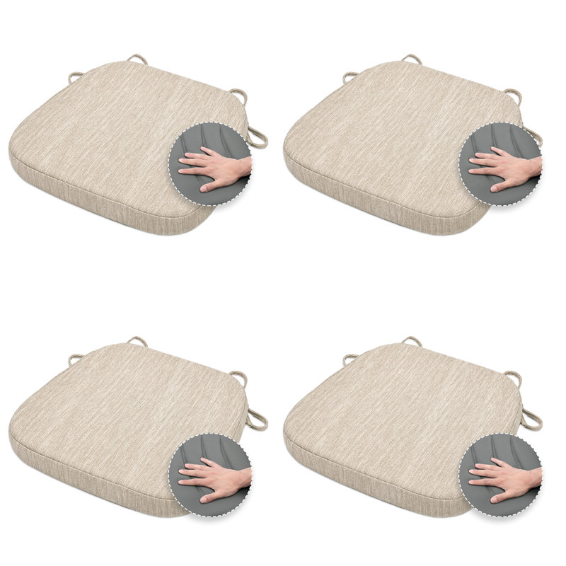 Coussin de chaise d'intérieur en mousse viscoélastique, Beige
