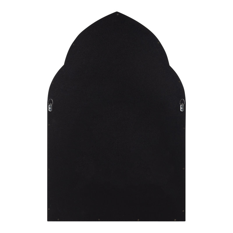 Ivanka Engineered Wood Arch Mirror, Black