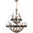 9 - Light Steel Dimmable Tiered Chandelier