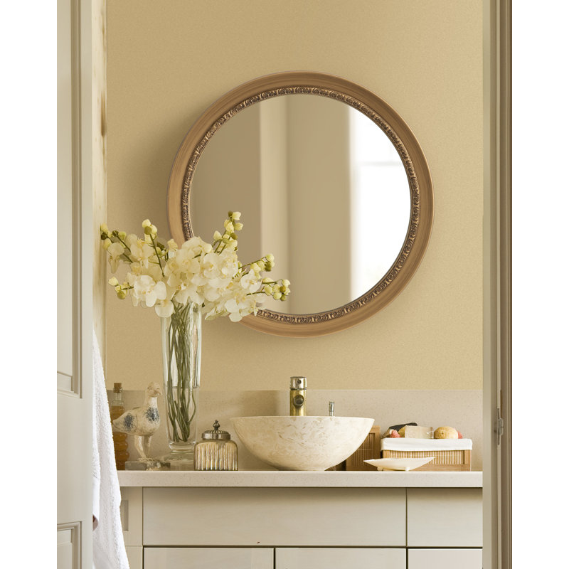 Miroir rond Vintage, Or