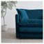 Canapé modulaire surdimensionné en L avec repose-pieds réversible en chenille bleue Free Combination Comfy Upholstery-823723764