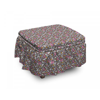 Box Cushion Ottoman Slipcover