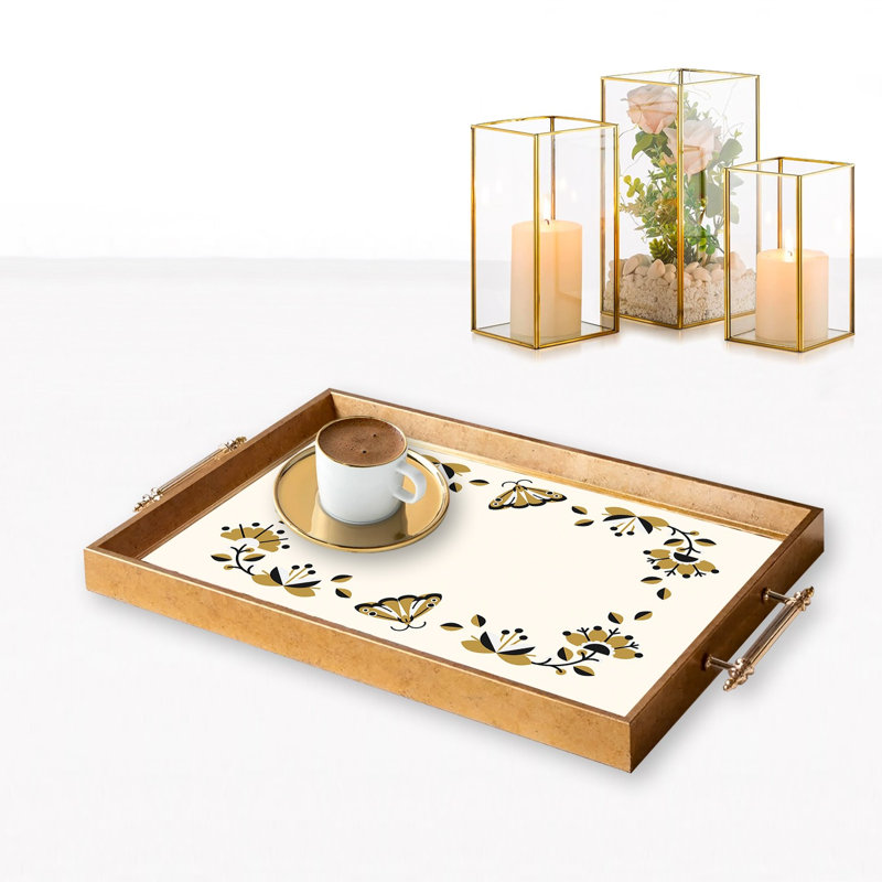 Élégant plateau en verre de 19,7 po x 11,4 po x 1,4 po | Fabrication 100% verre durable | Facile à nettoyer avec un chiffon humide | Idéal pour le service, la présentation décorative et l'organisation | Ajout élégant à la décoration intérieure