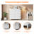 Sienna-Marie 10-Drawer Dresser for Bedroom with Side Pockets & Hooks, Wide Chest of Drawers with Fabric Bins & Metal Frame, Storage Organizer for Closet, Living Room, Dorm, Rustic Wood Top-85836526
