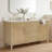  Felix 55" Fully Assembled Double Bathroom Vanity Set With Solid Surface White Granite Top and Backsplash