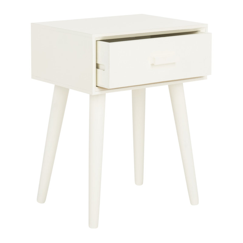 Dayawati End Table with Storage, White