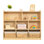 Étagère Montessori à 8 compartiments, rangement de jouets idéal avec dossier H 31,5 po x L 44,6 po
