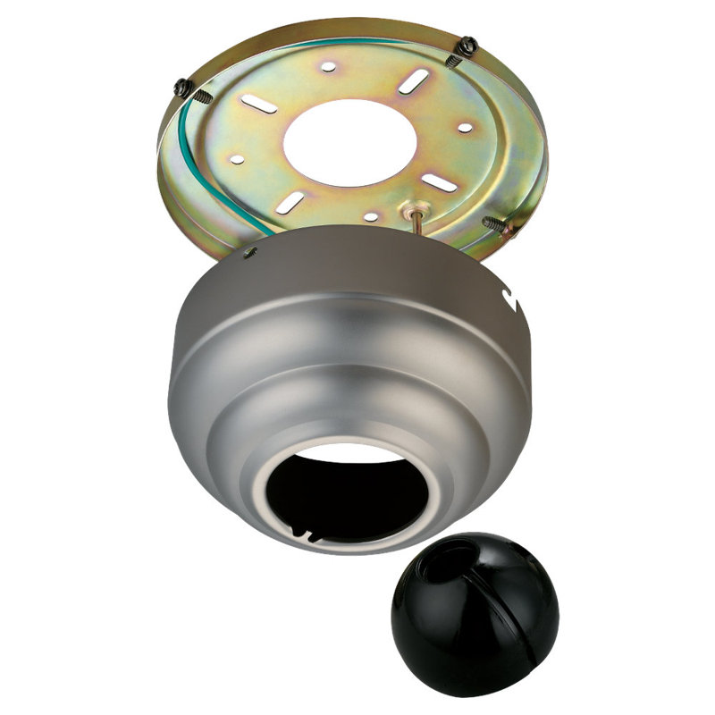 Dubay Ceiling Fan Sloped Adapter, Brushed Pewter