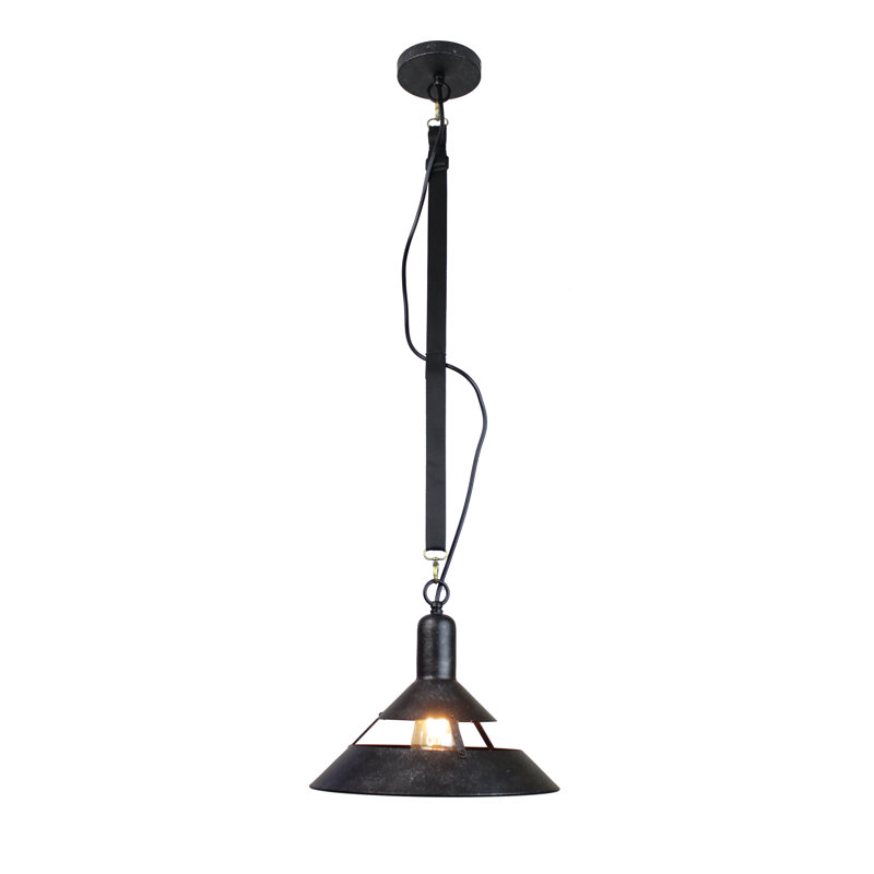 Luminaire suspendu 1 lumière à cône simple Renata