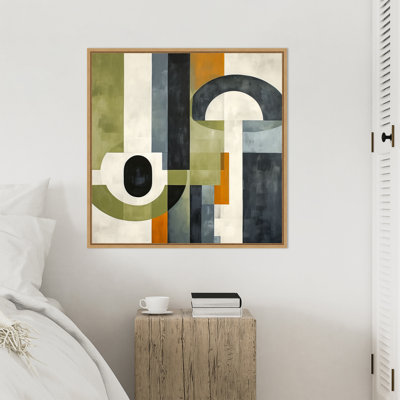 «Sage Green Midcentury I» par Irena Orlov, reproduction d'art sur toile encadrée