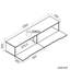 Floating TV Cabinet with RGB LED Light, Wall Mounted TV Stand, Soft Close Flip Doors Cable Hole-431637991-423065889