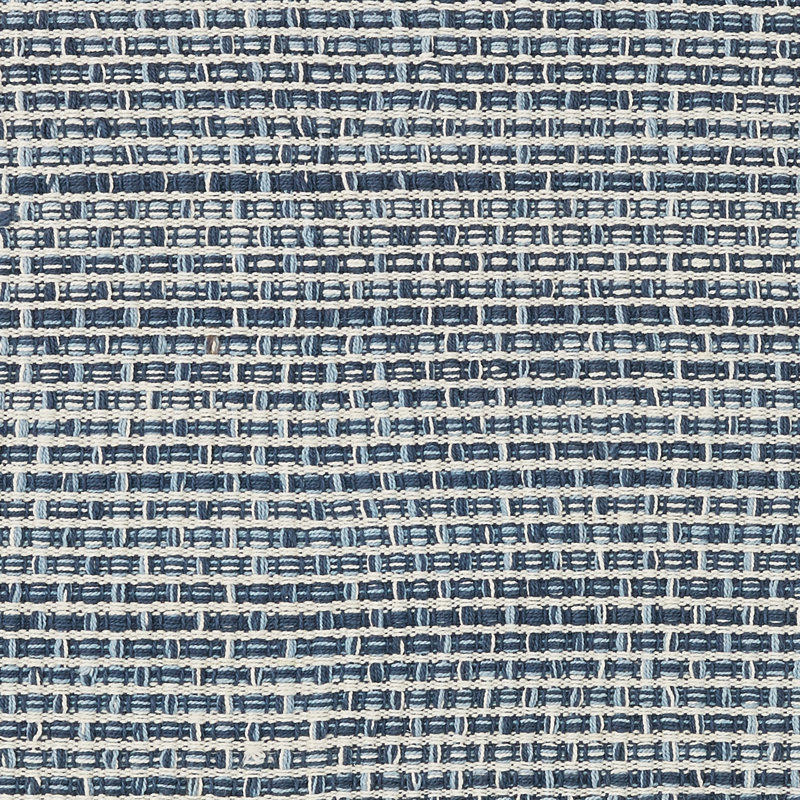 Bronny Cotton Blend Hand-Crafted Table Runner, 36" x 13", Blue