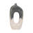Ilariana Stoneware and Ceramic Vase with Sculptural Open Silhouette and Modern Art-Inspired Design Element or Decorative Display on Shelves or Tabletops in Contemporary Interiors-93456886