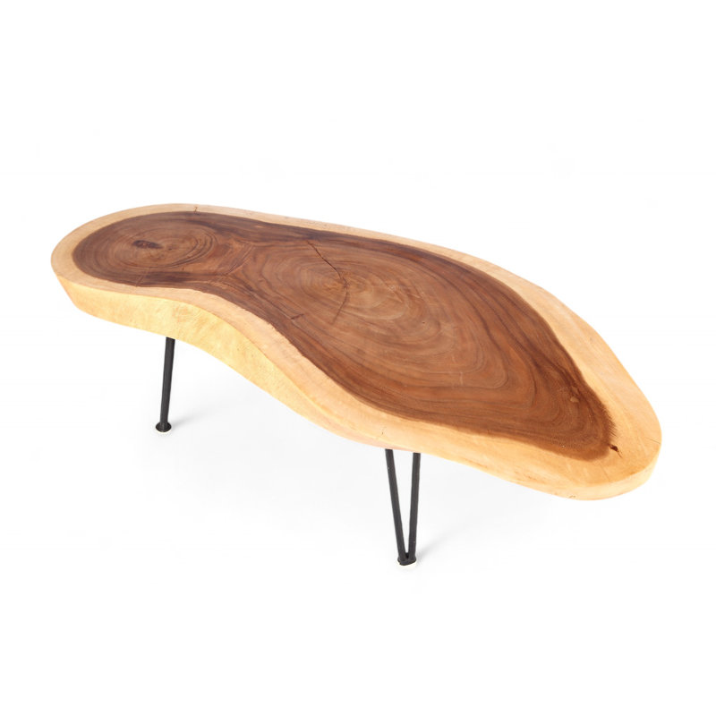 Solid Wood Top Coffee Table