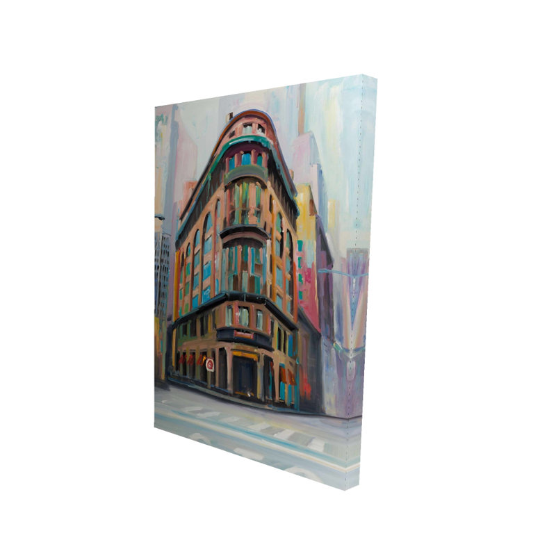 Contemporary Cities Blue Canvas - New York Architecture Decor
