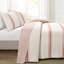 Gilroy Farmhouse / Country Cotton Striped Quilt-660906895-660906890