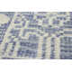 Addie Geometric Hand Knotted Wool Denim/Cream Area Rug