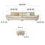 Canapé modulaire en cuir Bella