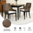 Contoured Rattan Wrapped Back Upholstered Arm Accent Chair