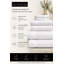 Ensemble de serviettes de bain 100% coton Domestique, 6 pièces très douces et absorbantes - 2 serviettes de toilette, 2 serviettes à main, 2 serviettes corporelles (blanc, 600 g / m²)