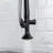 Heavy Duty Commercial Style Kitchen Sink Faucet, Single Handle Pre-Rinse Spring Sprayer Kitchen Faucets, High Arc Pull Down Matte Black Kitchen Faucet