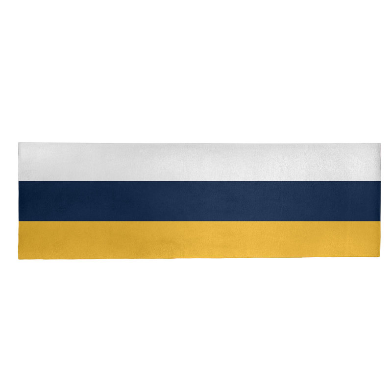 Tapis dorée rayures or national hockey, Tapis de couloir 2 pi 6 po x 8 pi
