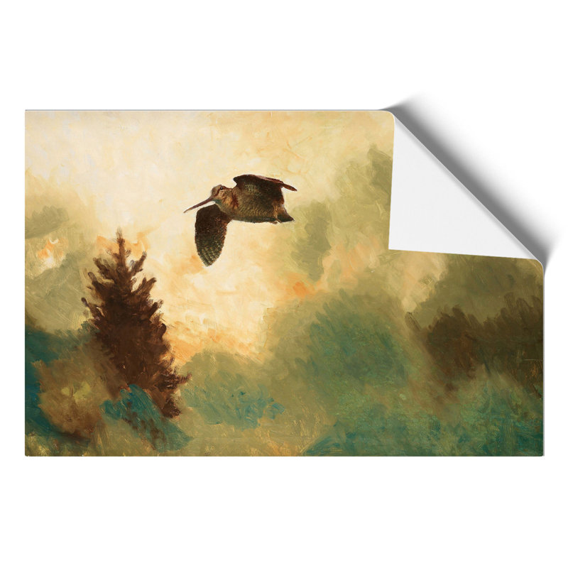 Snipe Bird by Bruno Liljefors - Frameless Print, 21cm H x 30cm W x 0.1cm D