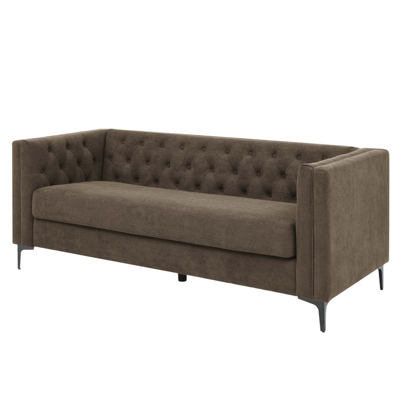 Devonaire Sofa, Brown Polyester Blend