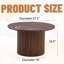 27.5" Modern Round Coffee Table-998236695