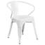 Ensemble de table rectangulaire intérieur / extérieur en métal 31,5 po x 63 po Lubron avec 4 fauteuils-24678770-98689510