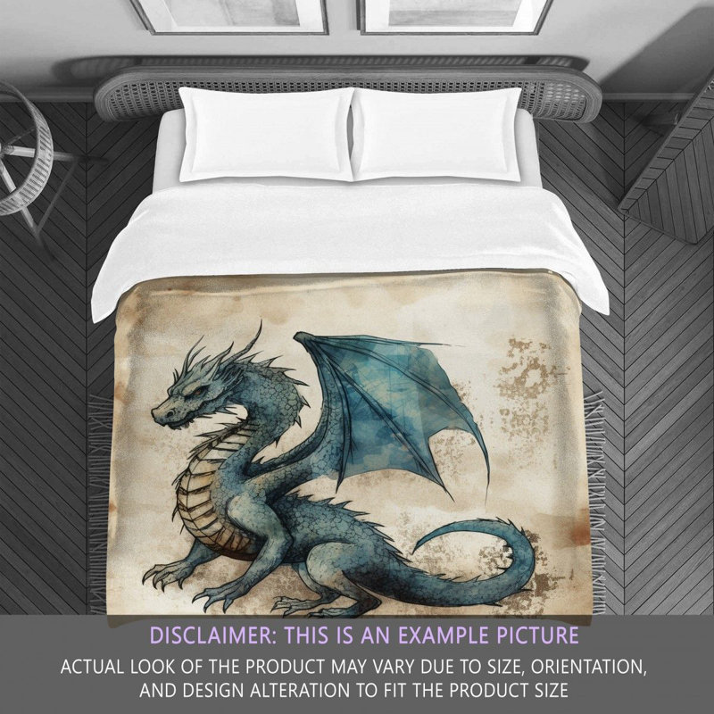 Wildlife Dragon Bedding, Twin Extra Long Comforter