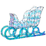 26" Pre-Lit Iridescent Santas Sleigh