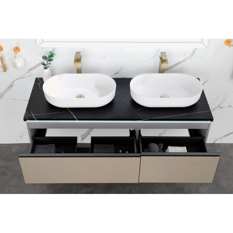 24*14*5.5  Matte Shell  Bathroom Sink, White