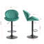 Tabourets de bar réglables de 2 avec dossier et repose-pieds, hauteur de comptoir pour pub, repose-pieds de cuisine, chaises de pub