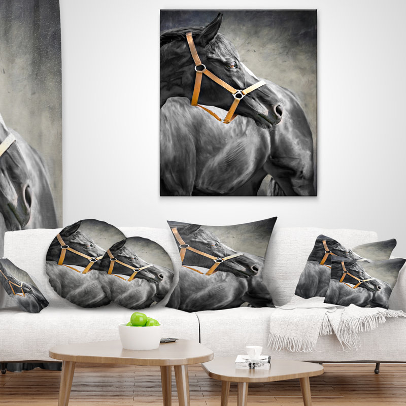 Coussin Black Horse