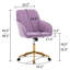 Chaise de bureau réglable, fauteuil, chaise pivotante avec base en métal-1287190379-1287190382