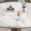Ensembles de table de salle à manger ronds légers et luxueux-103212816