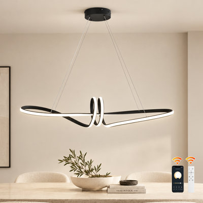 Lustre 1 lumière DEL à intensité variable intégrée