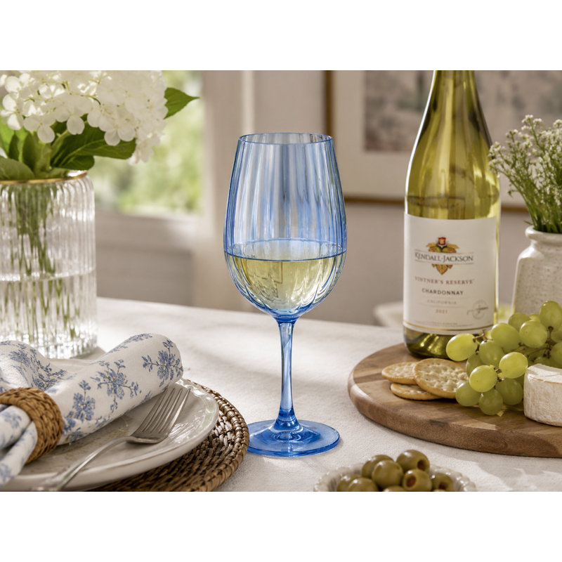 Acrylic Linea 22 oz Wine glass -Blue