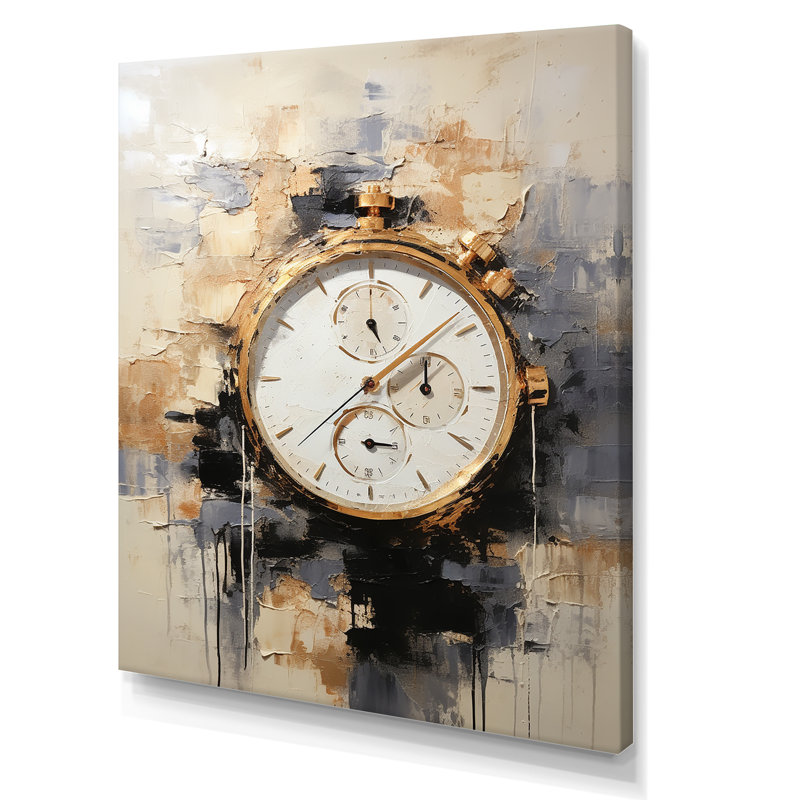 Minimalisme montre de luxe IV sur toile, H 40 po x l 30 po x P 1,5 po, Toile tendue