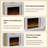 59.06"Ivory White Rubber Wood Landscape Electric Fireplace