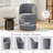 Small Barrel Swivel Upholstered Dining Chair with Storage,No Assembly-361814685