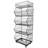 Picrin 18.89'' W Iron Shelving Unit with Wheels-1709938752