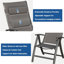 Ensemble de 2 chaises de patio pliantes en tissu textilène rembourré