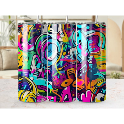 Choose Handmade Tumblers 591 mL Vacuum Insulated Stainless Steel (18/8) Travel Tumbler with Straw