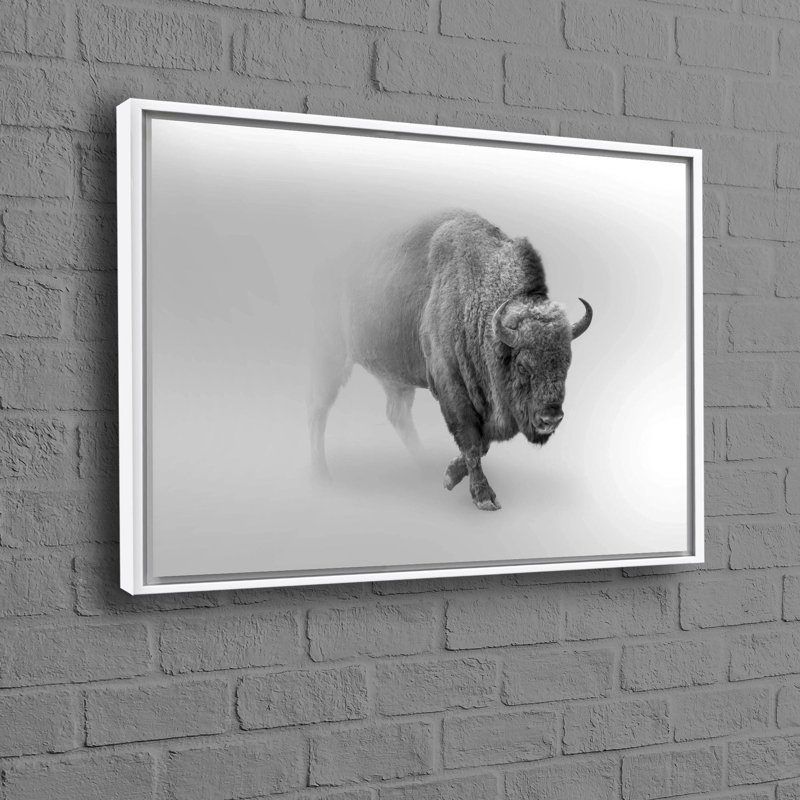 Grande reproduction d'art sur toile en forme de taureau 3D pour un animal contemporain contemporain, faisant un cadeau personnalisé