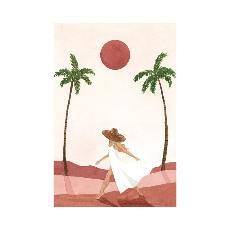 Mirage 1 Piece Painting on Canvas, 101.6cm H x 66.04cm W x 1.91cm D, Wrapped Canvas