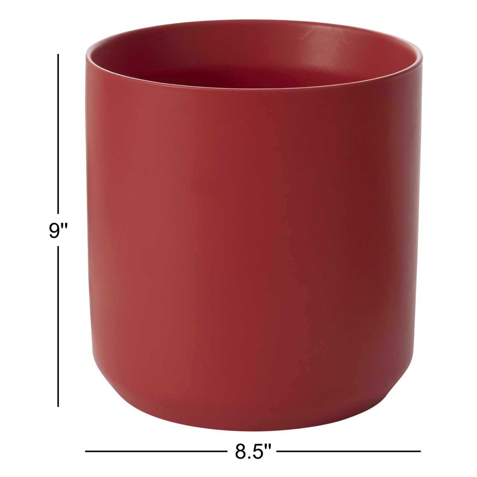 Parsons Ceramic Pot Planter, 9'' H x 8.5'' W x 8.5'' D