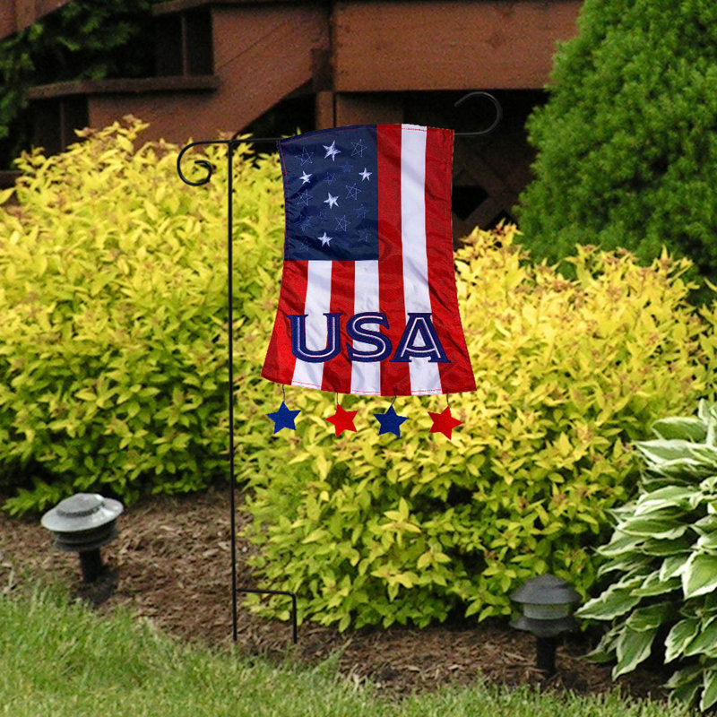 Drapeau de jardin patriotique, Bleu / blanc / rouge
